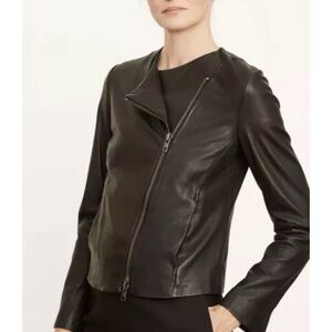 Vince Lamb Leather Jacket